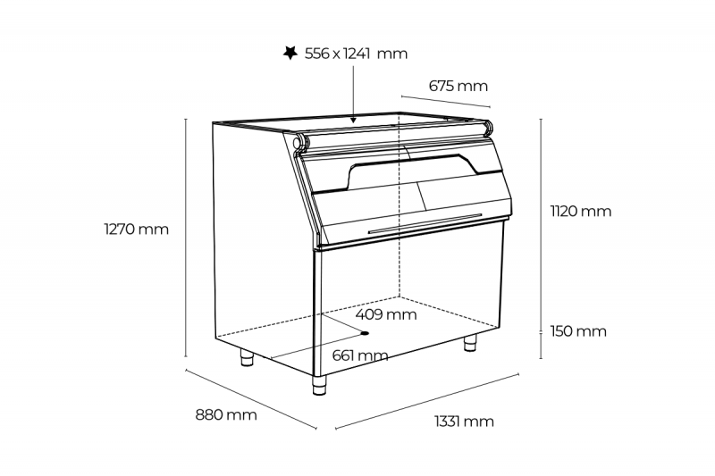 Spremnik za led JB 505 schema MELKI TEHNIKA d.o.o.